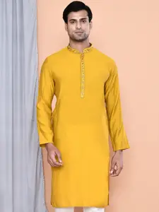 MAAHI FABS Men Thread Work Kurta
