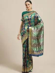 KALINI Woven Design Zari Banarasi Saree