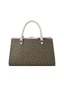 GUESS Women Printed Structured Satchel