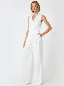 Koton Women Solid V-Neck Top