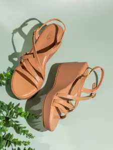 Inc 5 Women Striped Wedge Sandals