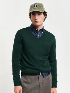 GANT Men V-Neck Woollen Pullover