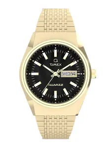 Timex Men Patterned Dial & Stainless Steel Straps Analogue Watch TW2W62500UJ