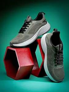 Action Men Mesh Lace-Ups Running Non-Marking Sports Shoes