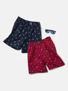Jockey Boy Pack of 2 Super Combed Mercerized Cotton Printed Boxer Shorts-UB08