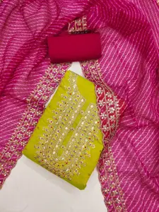 Panzora Embroidered Unstitched Dress Material