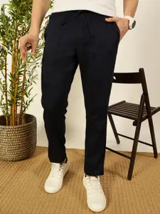 Thomas Scott Men Solid Smart Slim Fit Trousers