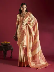 elora Woven Design Zari Banarasi Saree