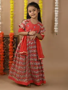 Sangria Girls Printed Lehenga Choli