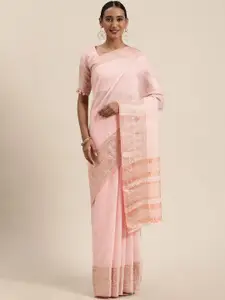 KALINI Woven Design Zari Silk Blend Saree