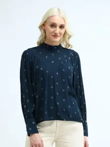 U.S. Polo Assn. Women Conversational Printed High Neck Top