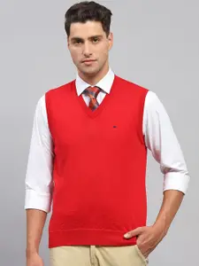 Monte Carlo Men V Neck Sleeveless Woollen Sweater Vest