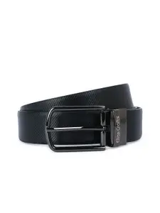 Elite Crafts Men Textured Leather Reversible Formal Belt