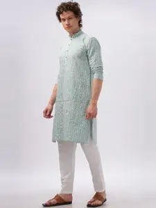 Anouk Men Embroidered Cotton Kurta