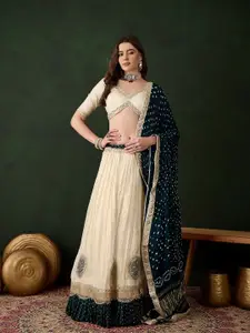 SHRINGARINI Ready to Wear Lehenga & Unstitched Blouse With Dupatta