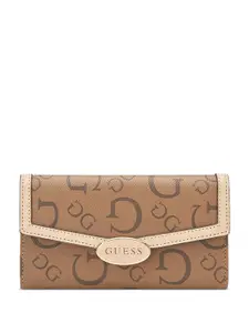 GUESS Monogram Oakbank Printed Two Fold Wallet