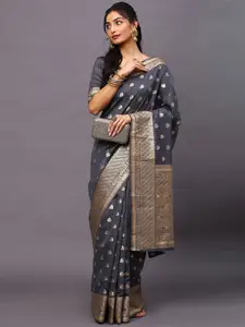 KALINI Ethnic Motifs Woven Design Zari Banarasi Saree