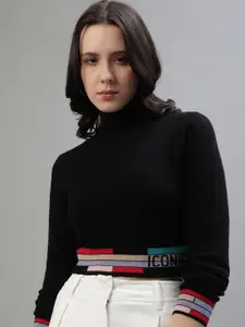 Iconic Women Crop Pullover Sweater