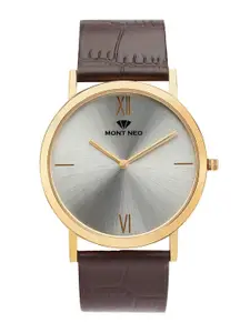 MONT NEO Men Dial & Leather Straps Watch 8011B-L2203
