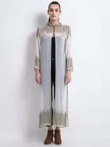 HAUTEMODA Women Party Embellished Shrug