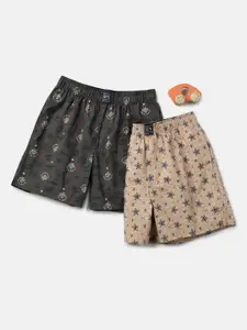 Jockey Boys Pack of 2 Super Combed Mercerized Cotton Printed Boxer Shorts-UB08
