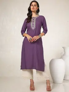 Soch Women Embroidered Sequinned Kurta