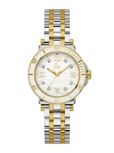 GC GUESS COLLECTION One Sport Lady White Round Dial Women Analog Watch - Z45002L1MF