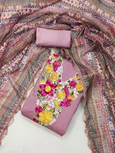 Panzora Embroidered Unstitched Dress Material