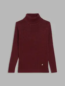 Blue Giraffe Girls Pullover Sweater