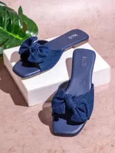 Inc 5 Women Open Toe Flats with Bows