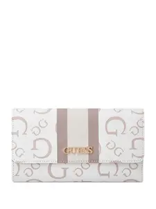 GUESS Monogram Brecken Printed Two Fold Wallet