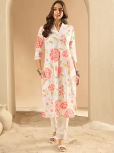 Indo Era Women Floral Printed Floral Kurta