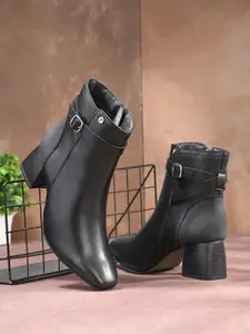 El Paso Women Block-Heeled Chelsea Boots