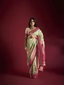 elora Woven Design Zari Banarasi Saree