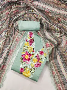 Panzora Embroidered Unstitched Dress Material