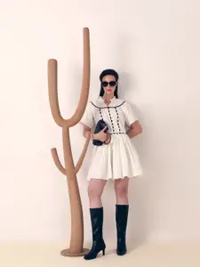 Vero Moda Women Flared Sleeve Fit & Flare Dress