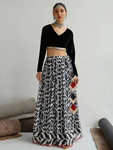 Shae by SASSAFRAS Embellished Sequinned Ready to Wear Lehenga &