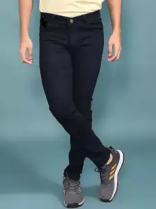 LINARIA Men Classic Tapered Fit Low Distress Light Fade Jeans