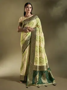 elora Woven Design Zari Banarasi Saree