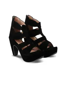 MOSAC Women Synthetic Leather Block Sandals