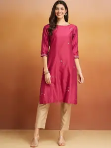 Fabindia Women Embroidered Kurta
