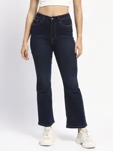 Madame Women Bootcut Slash Knee Jeans