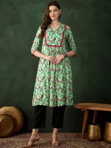Sangria Printed A-Line Kurtas