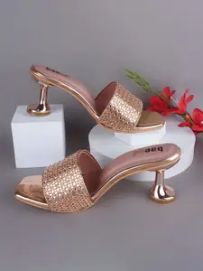 BAESD Embellished Party Block Sandals