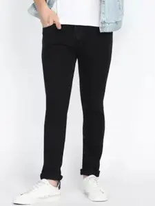 LINARIA Men Mid-Rise Classic Straight Fit Highly Distressed Jeans