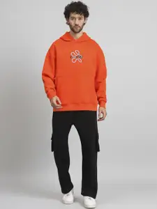 GRIFFEL Men Printed Hooded Mid-Rise Tracksuits