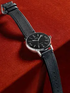 Timex Men Dial & Leather Straps Analogue Automatic Motion Powered Watch TW2W59700UJ