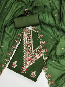 Panzora Embroidered Unstitched Dress Material