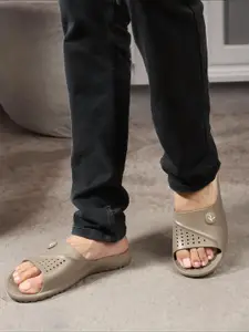 JUMPLITE Men Self Design Sliders