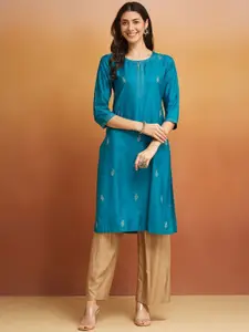 Fabindia Women Embroidered Thread Work Kurta